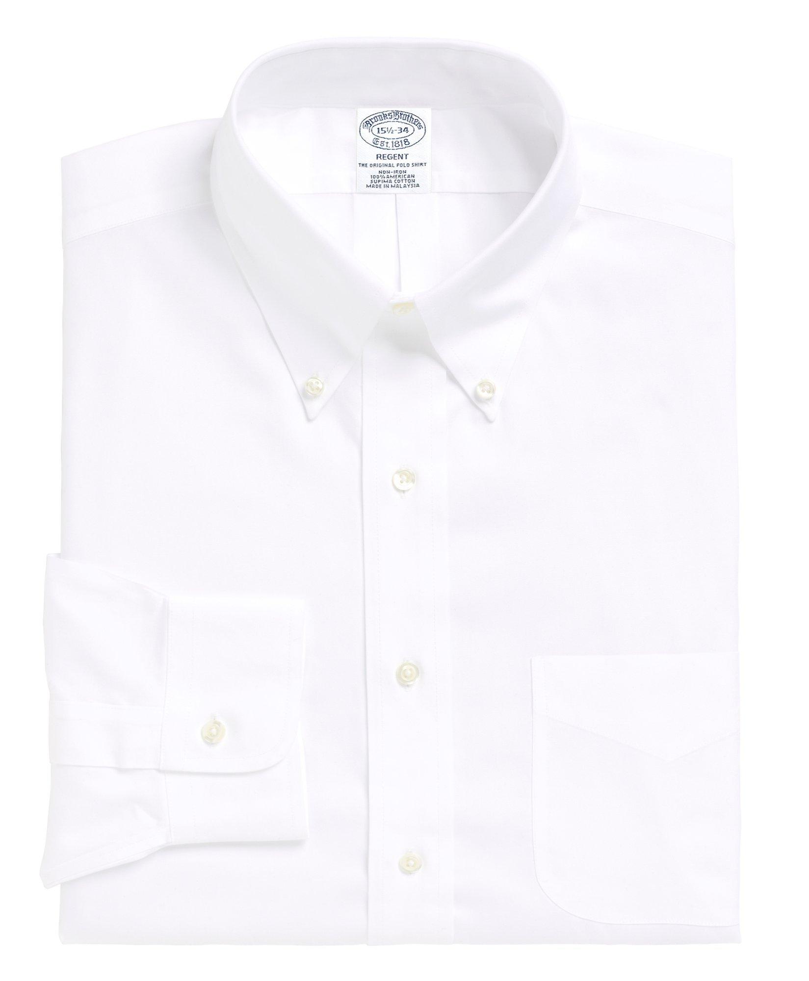 Men's Non-Iron Slim Fit BrooksCool Button-Down Collar Dress Shirt