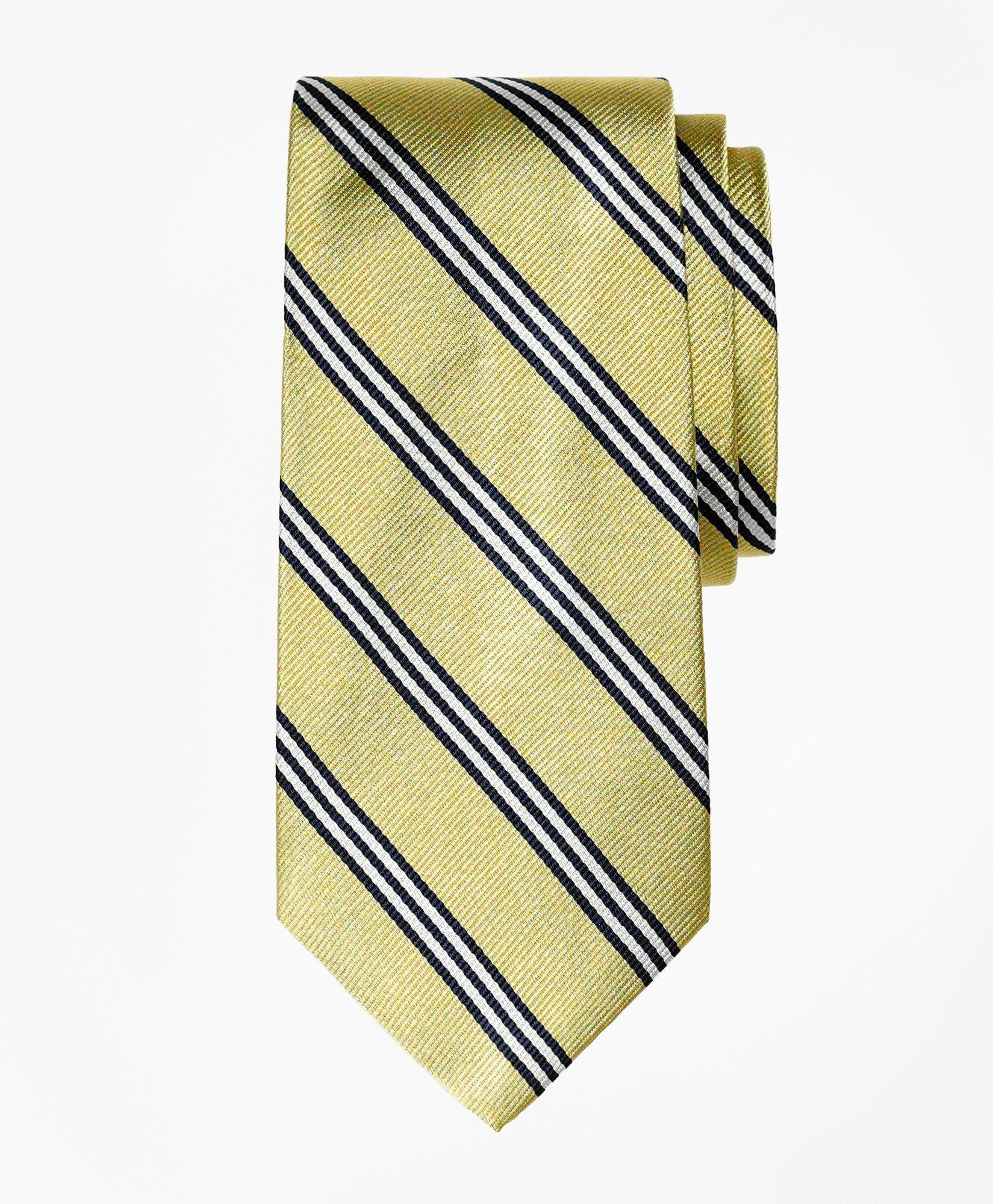 Brooks Brothers Made For St Paul's School Repp Stripe Silk Boy's Tie