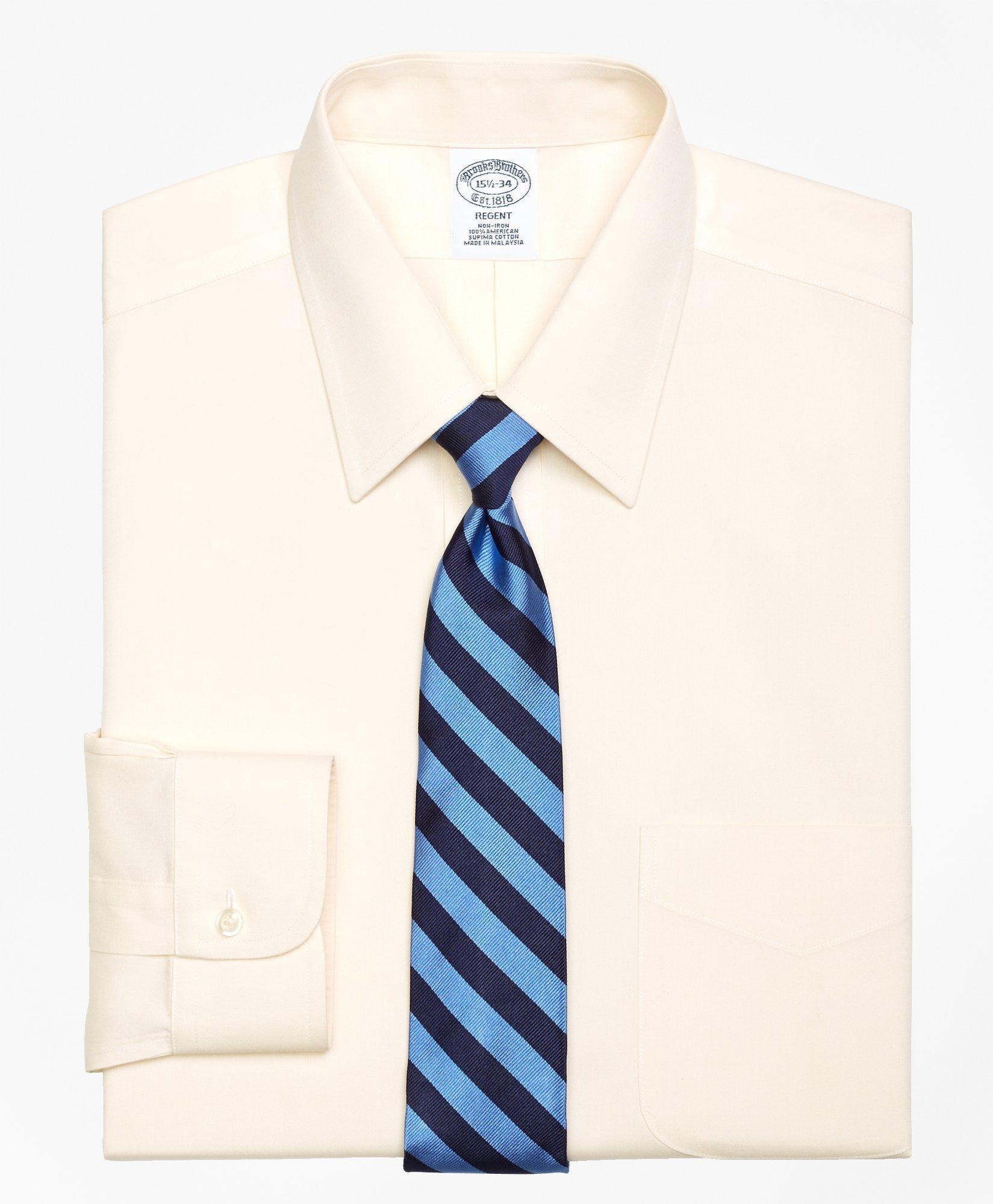 Men's Non-Iron Slim Fit BrooksCool Button-Down Collar Dress Shirt