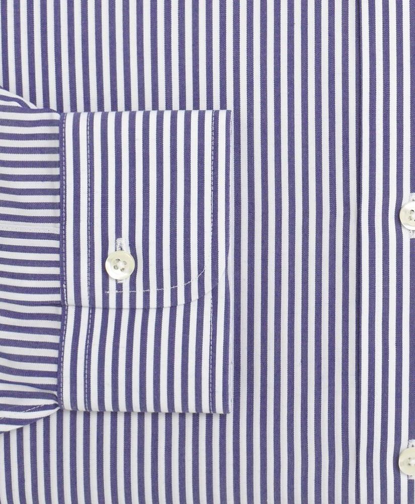 Men's Cotton White Stripe Shirt Slim Fit 15 inches Brooks Brothers Brooks Brothers 