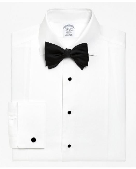 1930s Tuxedos and Eveningwear Brooks Brothers Mens Regent Fit Bib-Front Spread Collar Tuxedo Shirt  White  Size 14 33 $148.00 AT vintagedancer.com