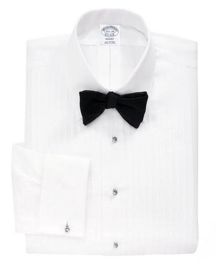 Regent Fit Ten-Pleat Tennis Collar Tuxedo Shirt, image 1