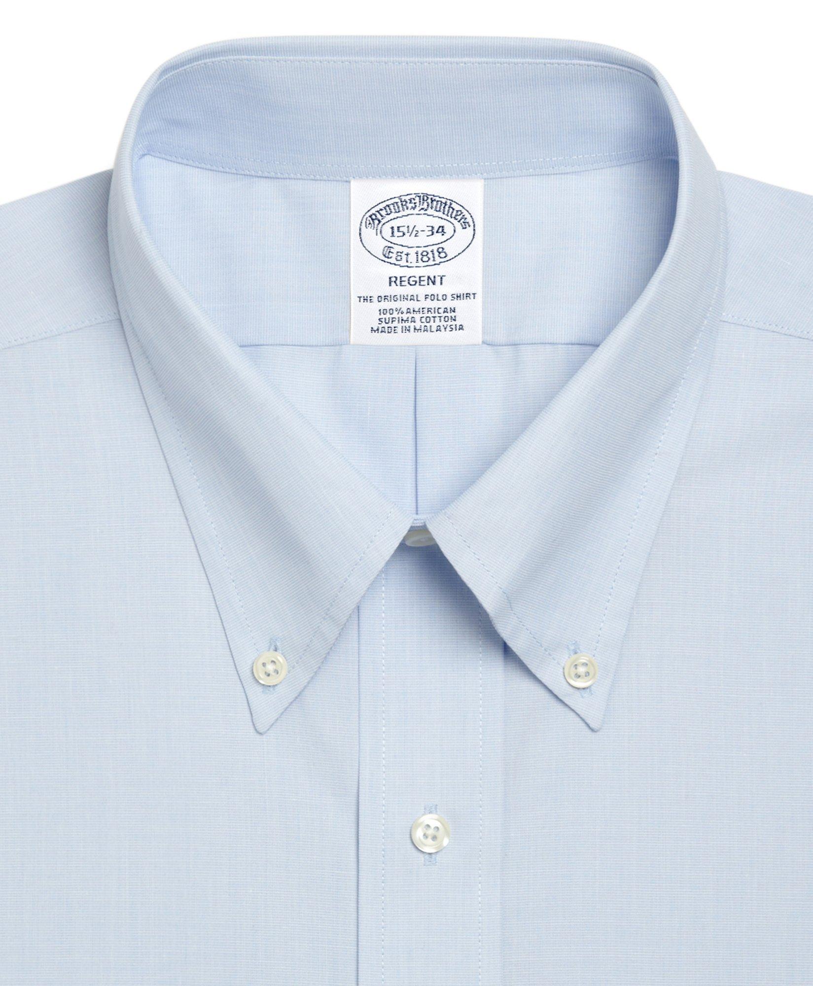 Men's Slim Fit Button-Down Broadcloth Dress Shirt | Brooks Brothers