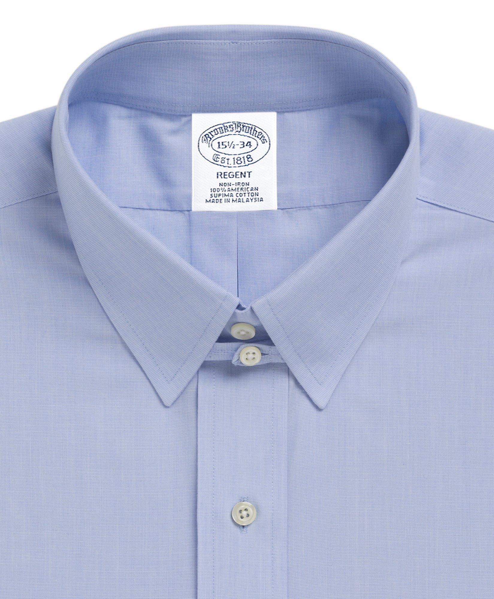 Men's Non-Iron Slim Fit Tab Collar Dress Shirt | Brooks Brothers