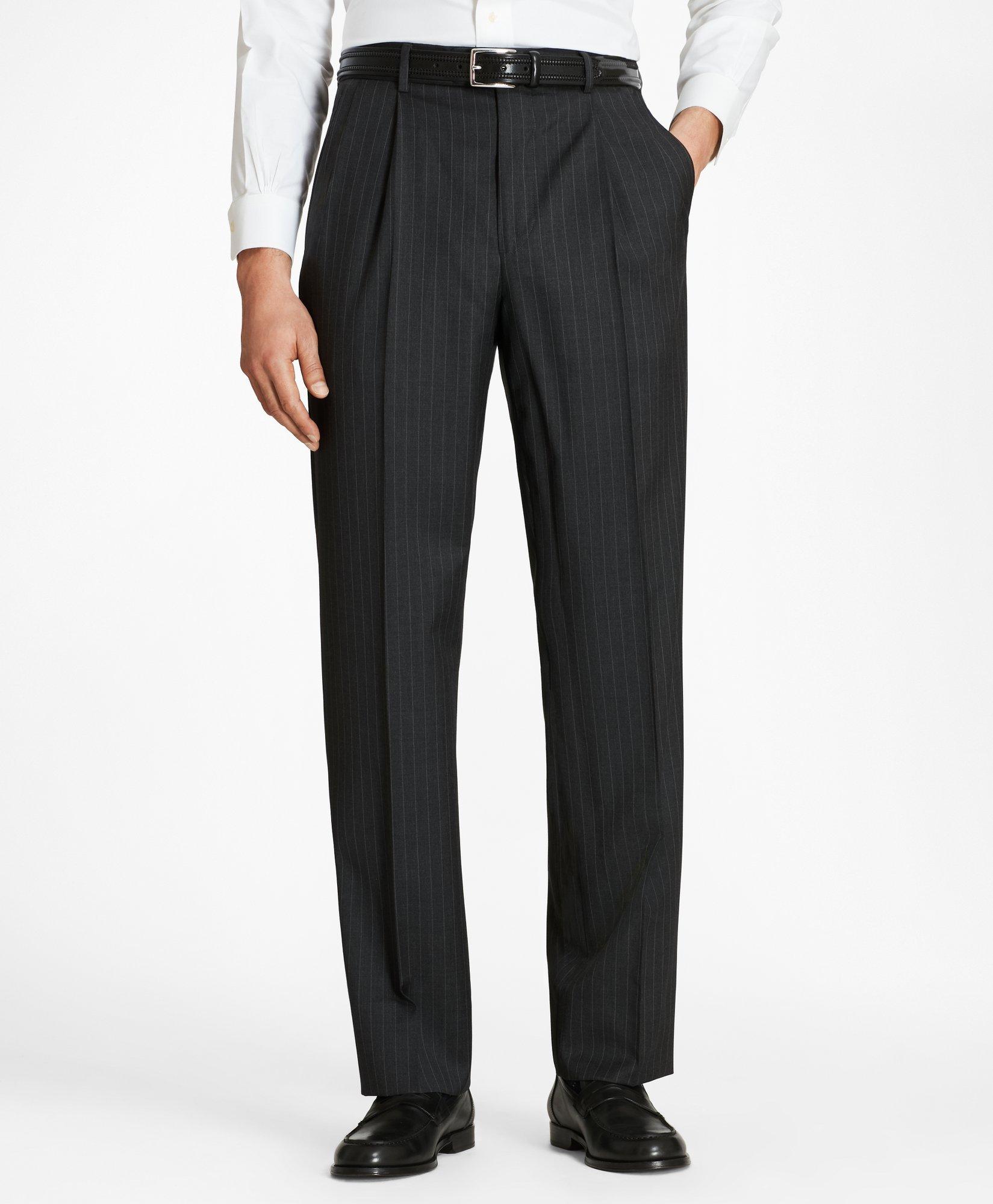 Brooks Brothers Madison Fit Pleat Front Covert Twill Trousers, $248, Brooks Brothers