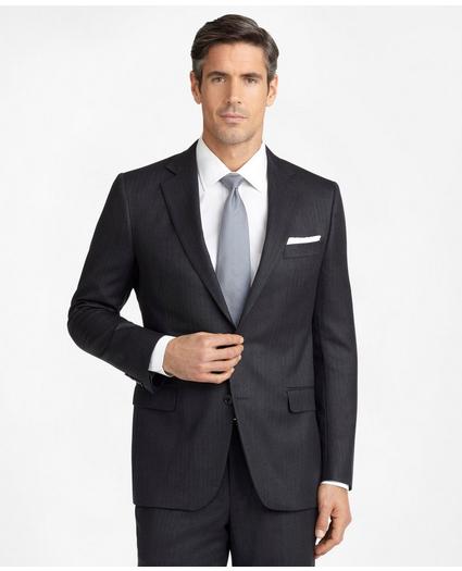 Madison Fit Saxxon™ Wool Herringbone 1818 Suit, image 2