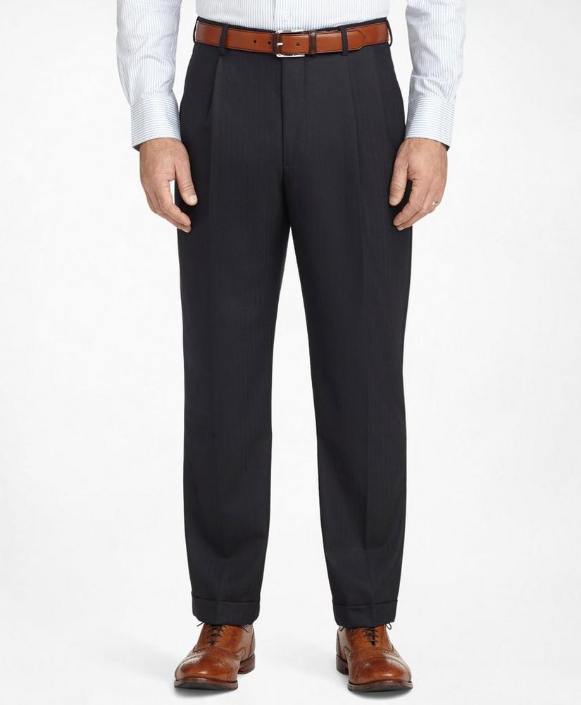 Madison Fit Saxxon™ Wool Herringbone 1818 Suit, image 4
