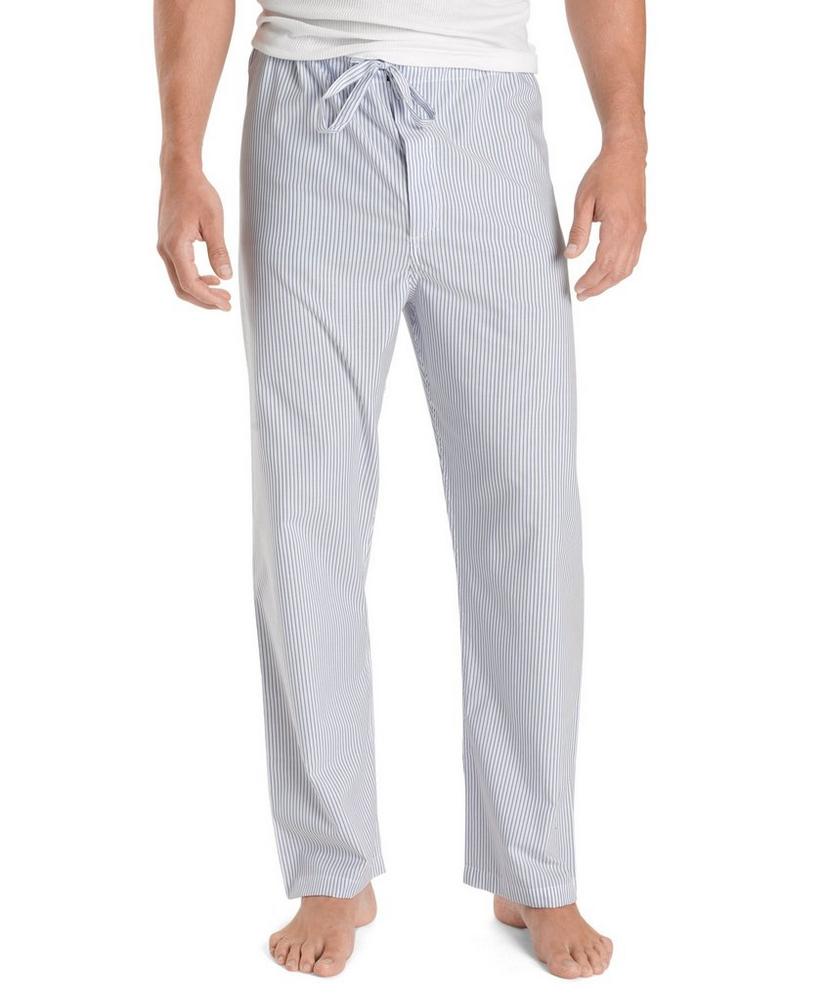 Wrinkle-Resistant Blue Stripe Pajamas, image 2