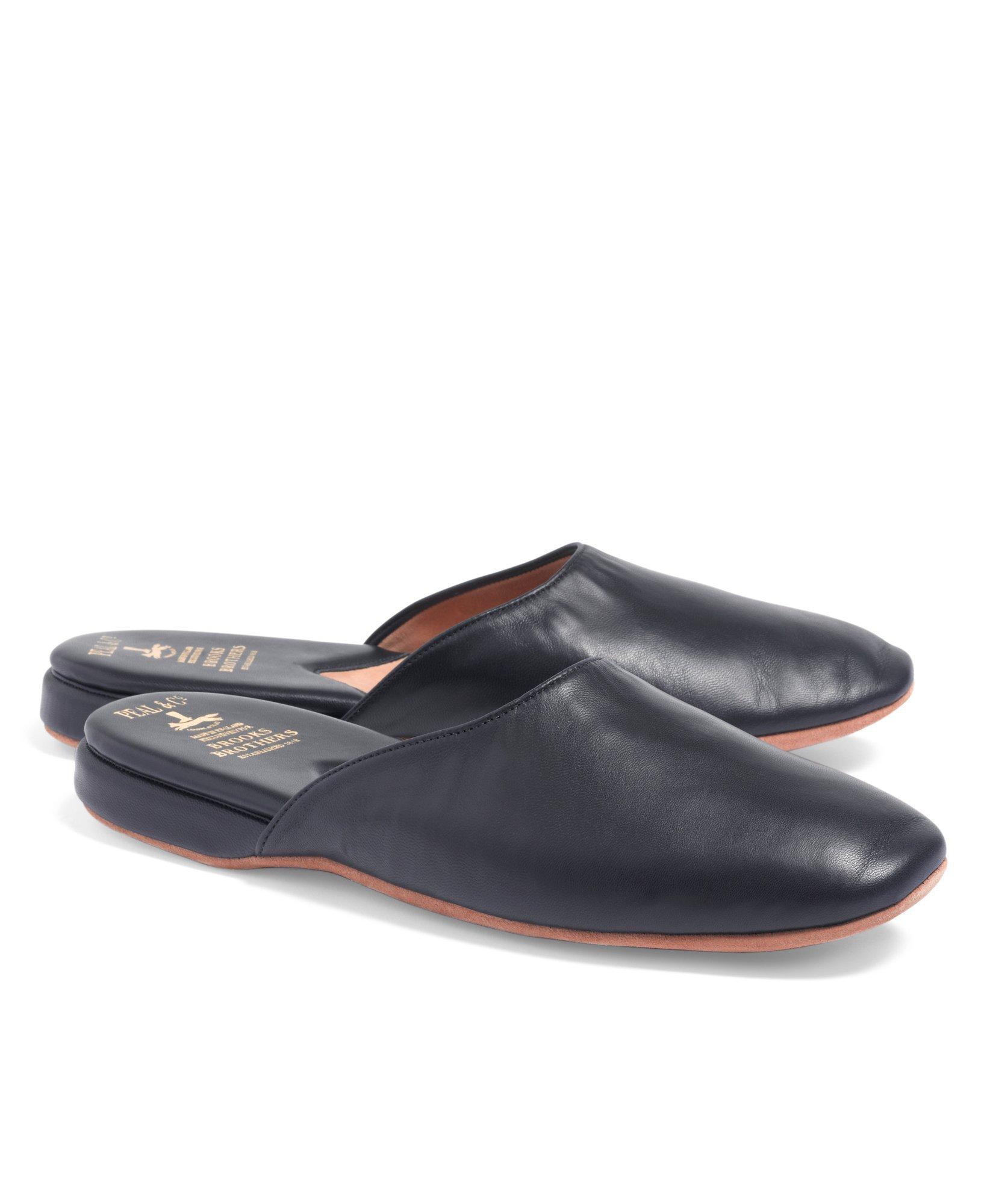 Leather Slippers Men 