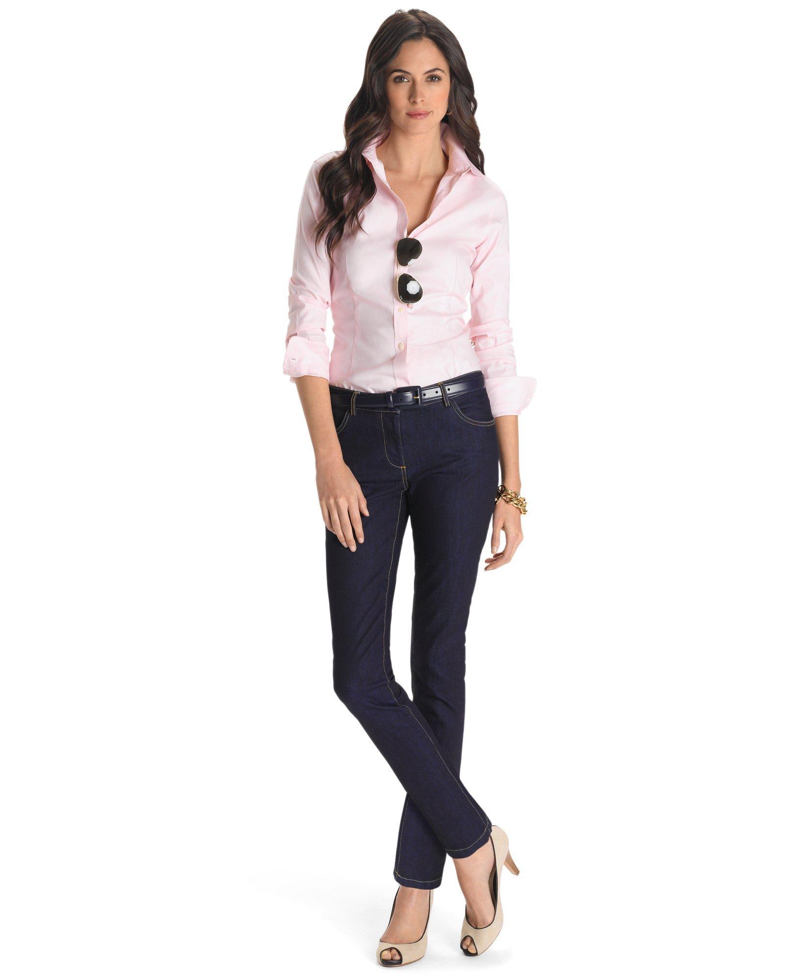 Womens fitted hot sale dress shirts