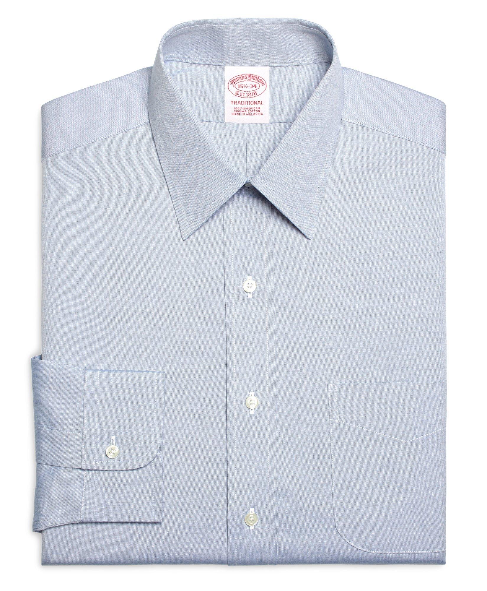 Traditional Extra-Relaxed-Fit Dress Shirt, Non-Iron Point Collar