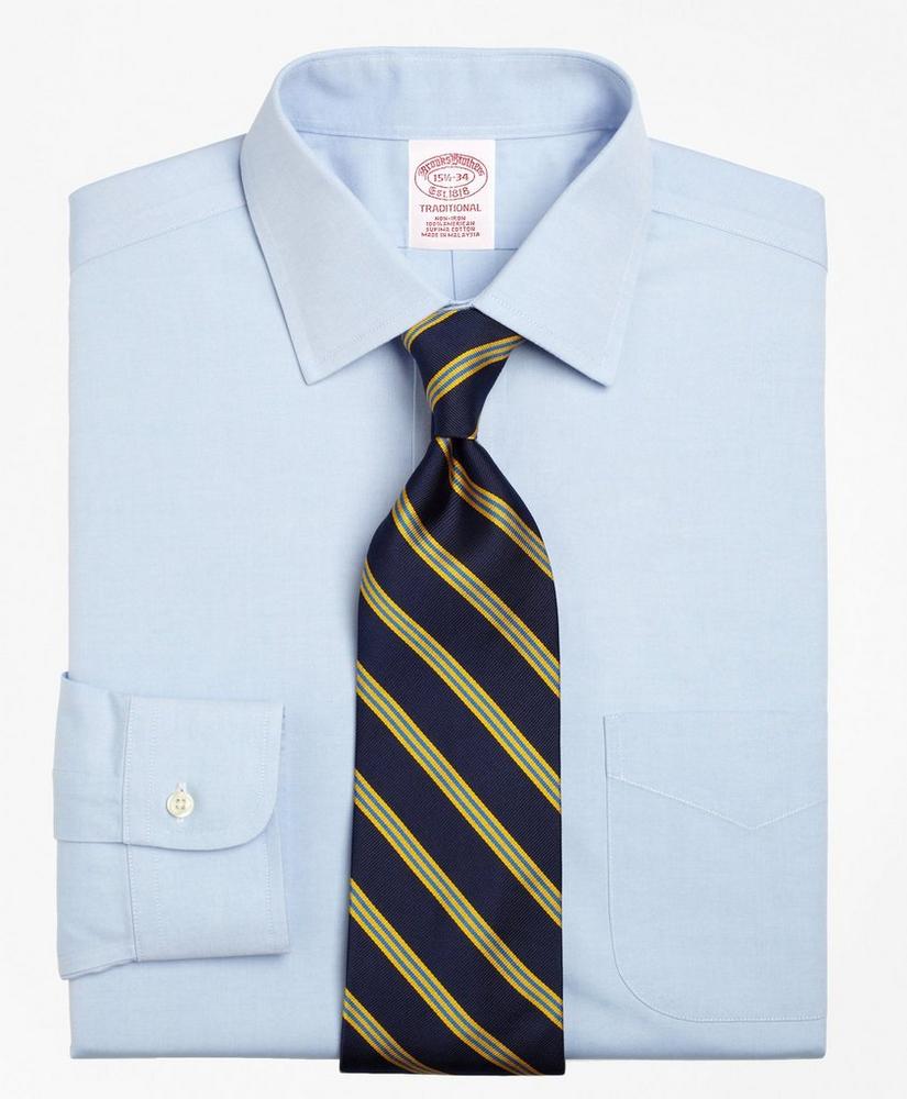 Traditional Extra-Relaxed-Fit Dress Shirt, Non-Iron Spread Collar, image 1