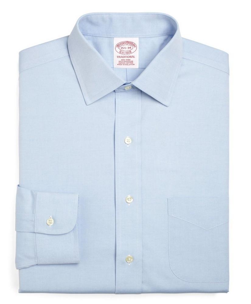Traditional Extra-Relaxed-Fit Dress Shirt, Non-Iron Spread Collar, image 4