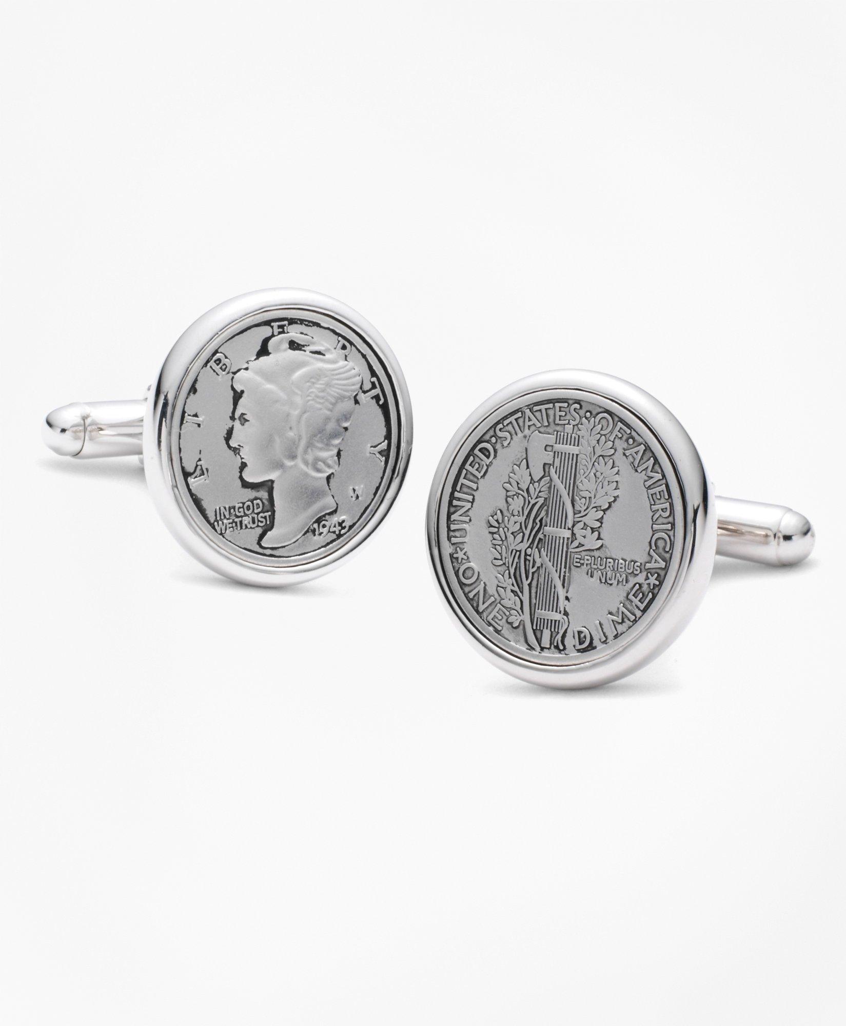 Replica Mercury Dime Coin Cuff Links