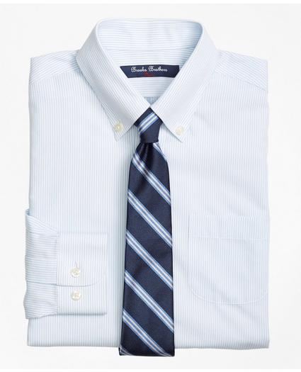Boys Non-Iron Supima® Cotton Broadcloth Mini Stripe Dress Shirt, image 1