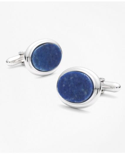 Oval Sodalite Cuff Links, image 1