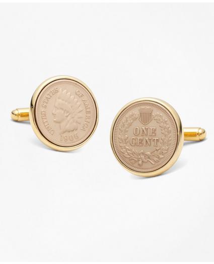 Replica Indian Head Penny Cuff Links, image 1