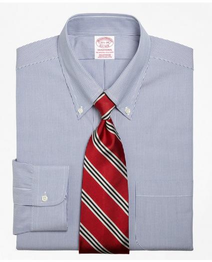 Traditional Extra-Relaxed-Fit Dress Shirt, Stripe, image 1