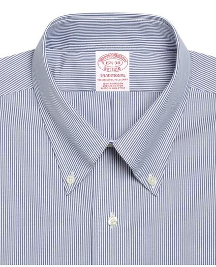 Traditional Extra-Relaxed-Fit Dress Shirt, Stripe, image 2