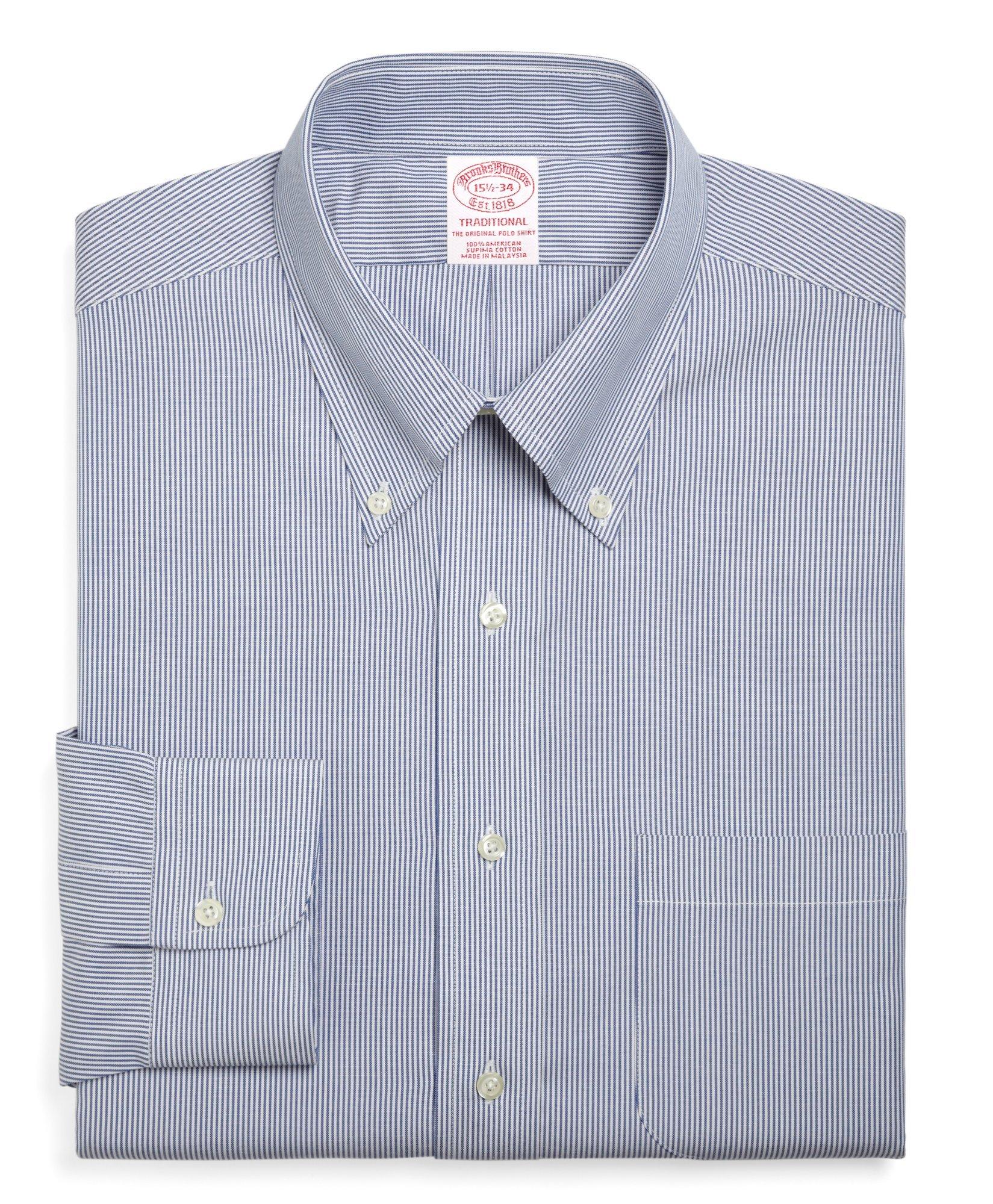 Traditional Extra Relaxed Fit Dress Shirt Stripe