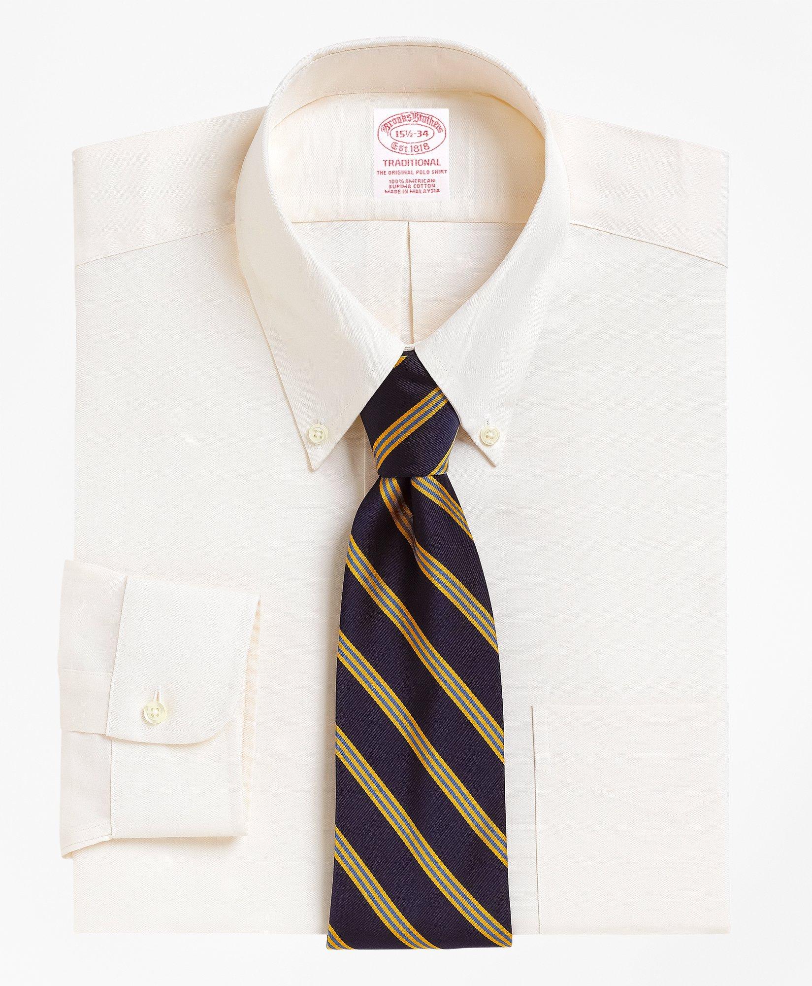 Traditional Extra-Relaxed-Fit Dress Shirt, Non-Iron Spread Collar