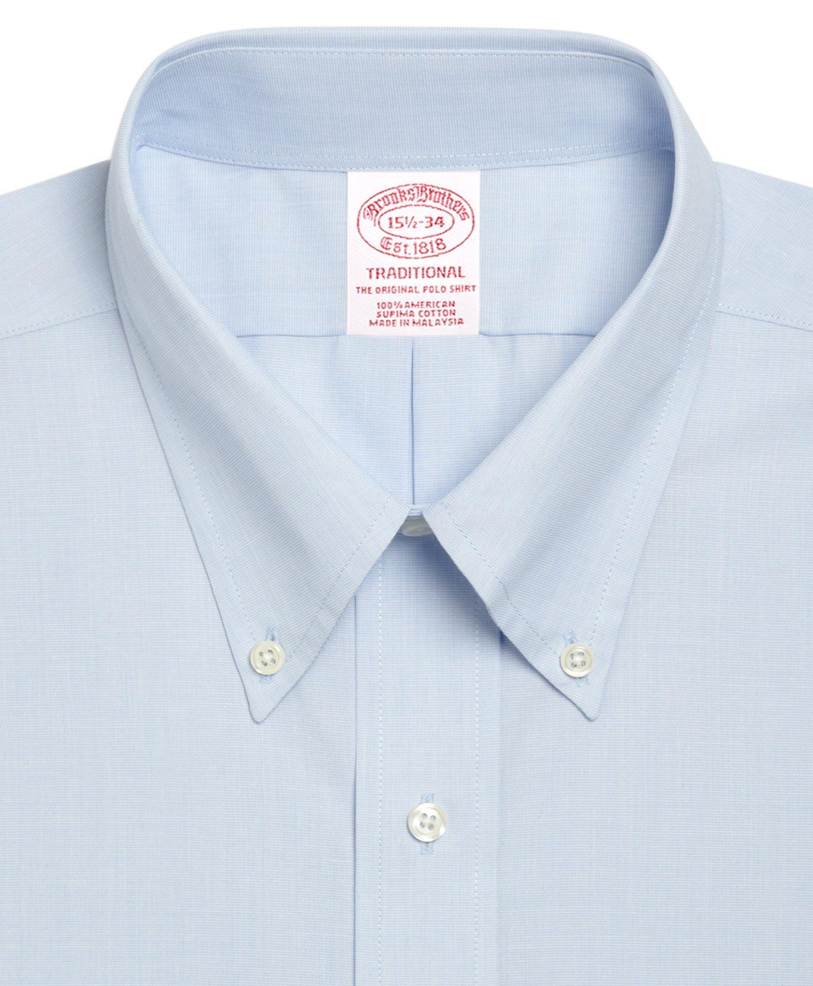 Men's Traditional Fit Button-Down Collar Dress Shirt