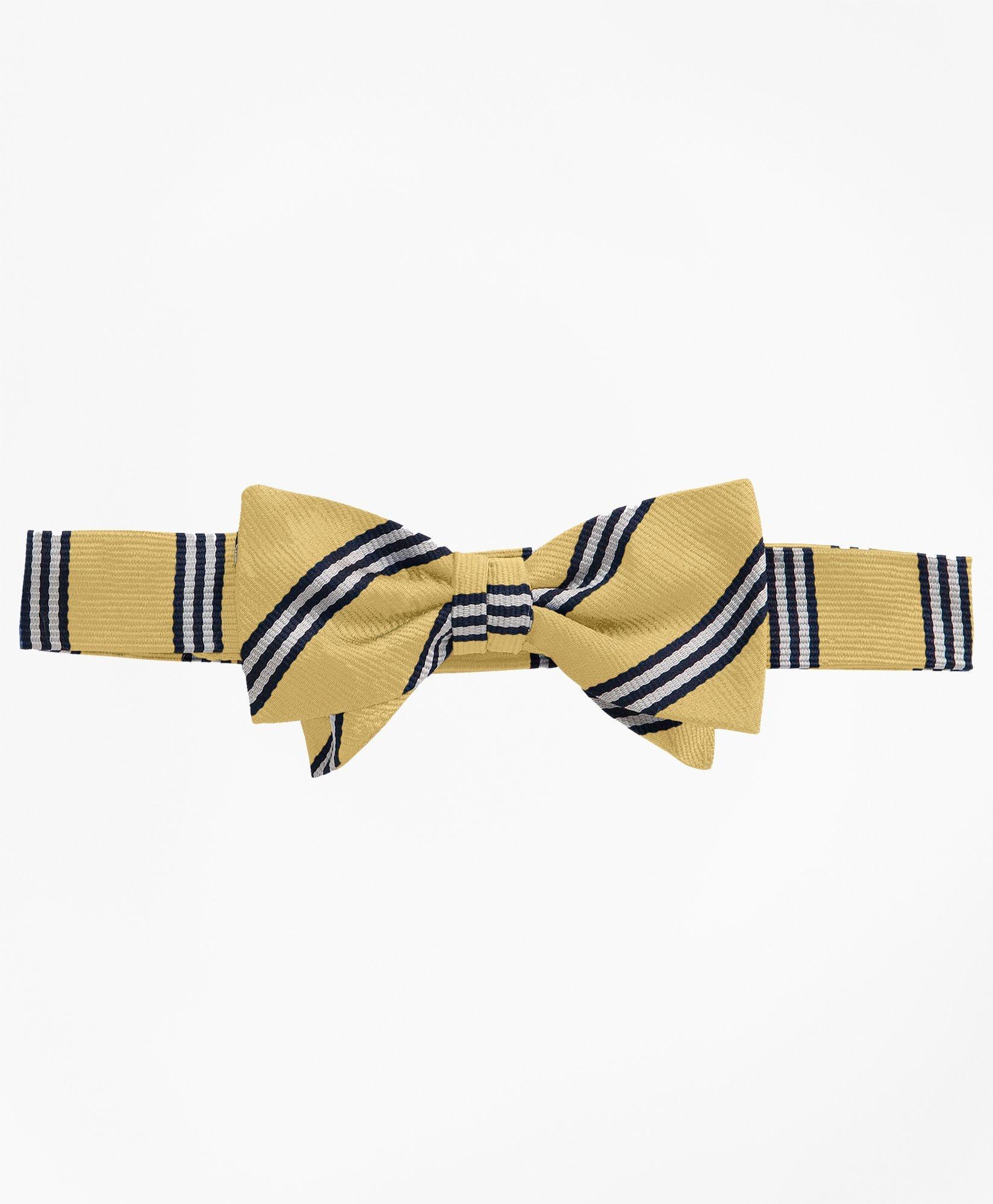 Boys' BB No.1 Repp Stripe Pre-Tied Bow Tie