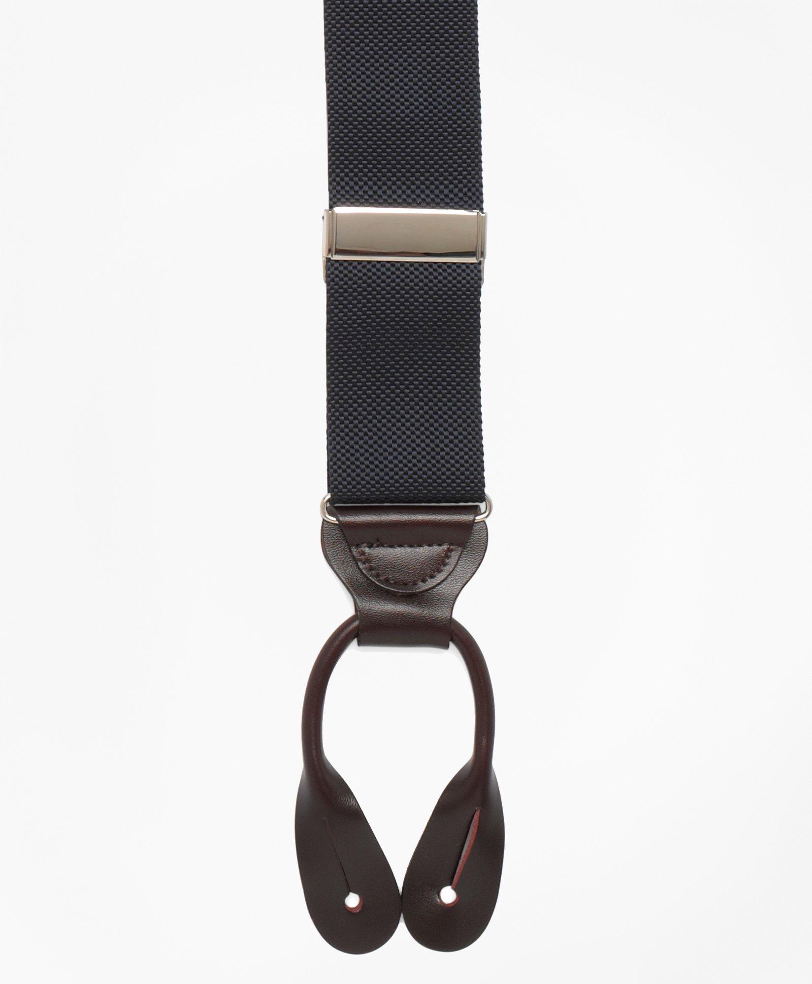 Brooks Brothers Solid Suspenders, $118, Brooks Brothers