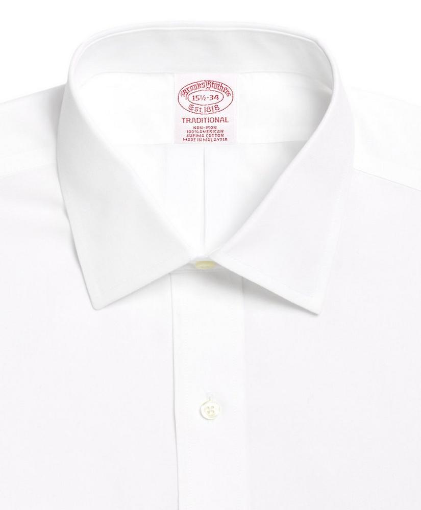 Traditional Extra-Relaxed-Fit Dress Shirt, Non-Iron Spread Collar French Cuff, image 2