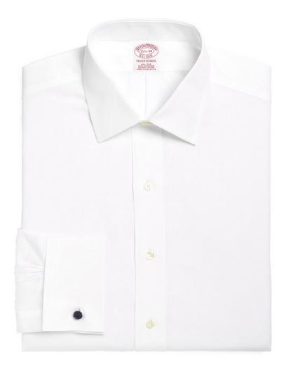 Traditional Extra-Relaxed-Fit Dress Shirt, Non-Iron Spread Collar French Cuff, image 4