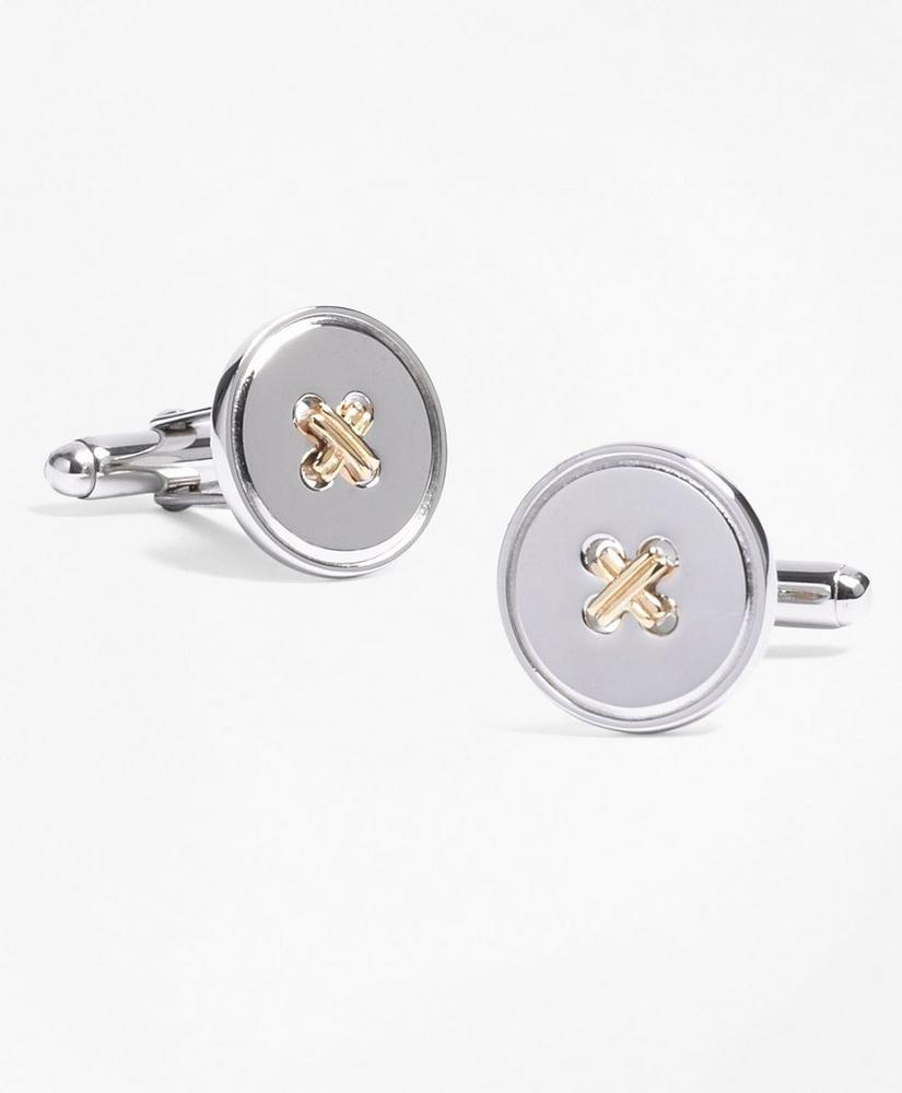 Classic Button Cuff Links, image 1