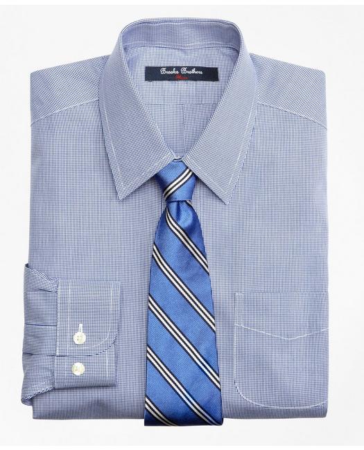NWT Brooks Brothers Boys Blue White Check Cotton Tie MSRP $44.50 
