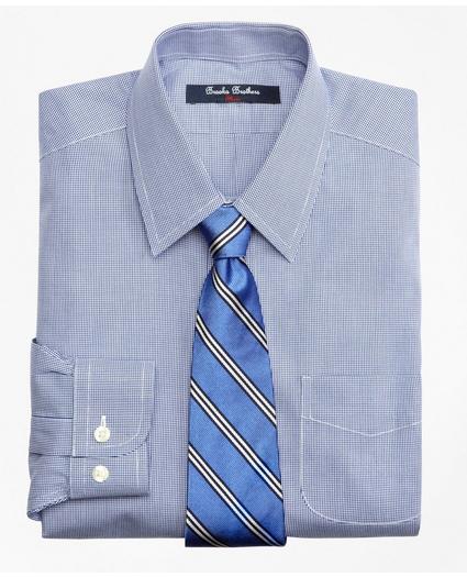 Boys Non-Iron Supima® Cotton Broadcloth Houndstooth Dress Shirt, image 1