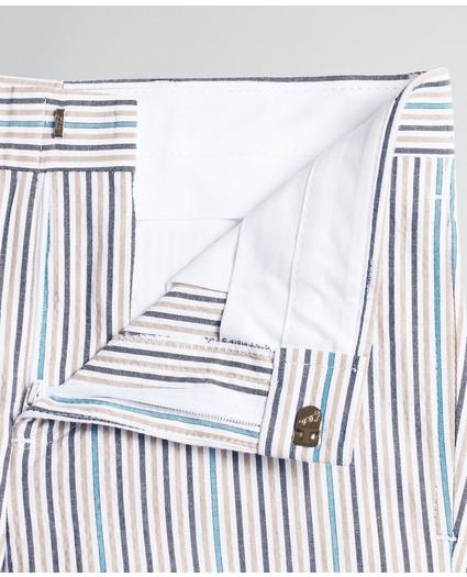 Boys Seersucker Multi-Stripe Suit Pants, image 2