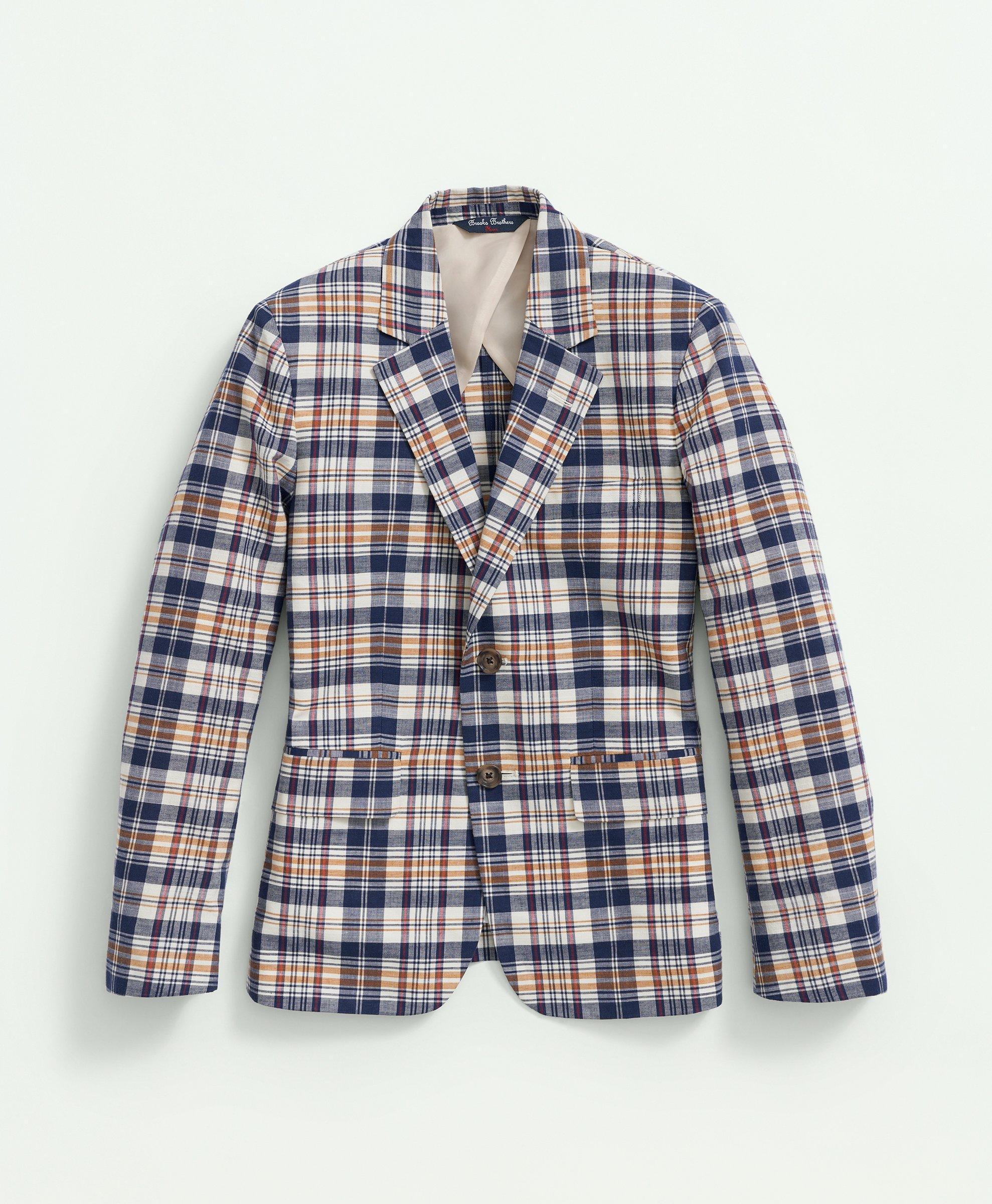 Brooks brothers clearance plaid blazer