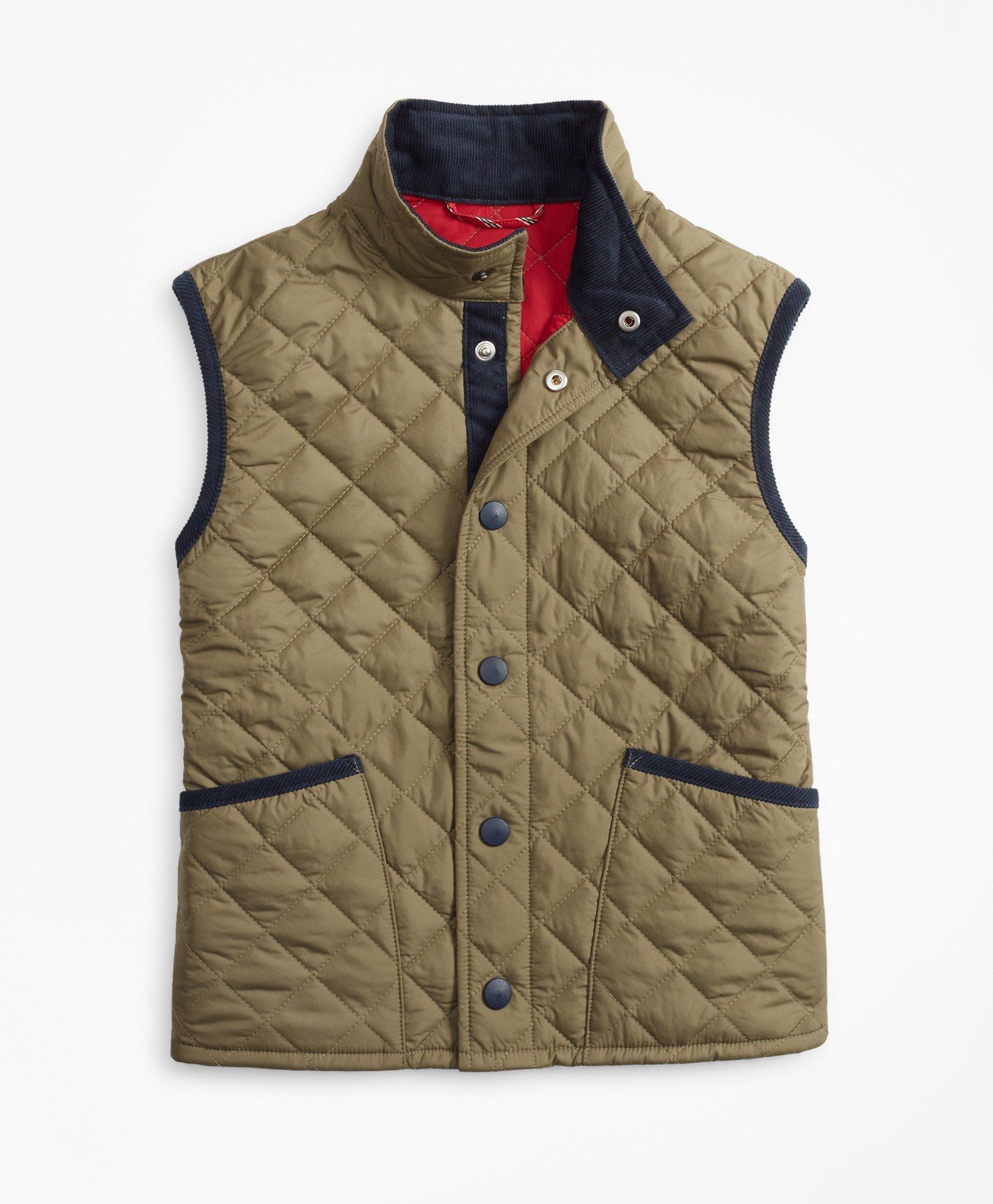 Brooks brothers shop diamond quilted vest