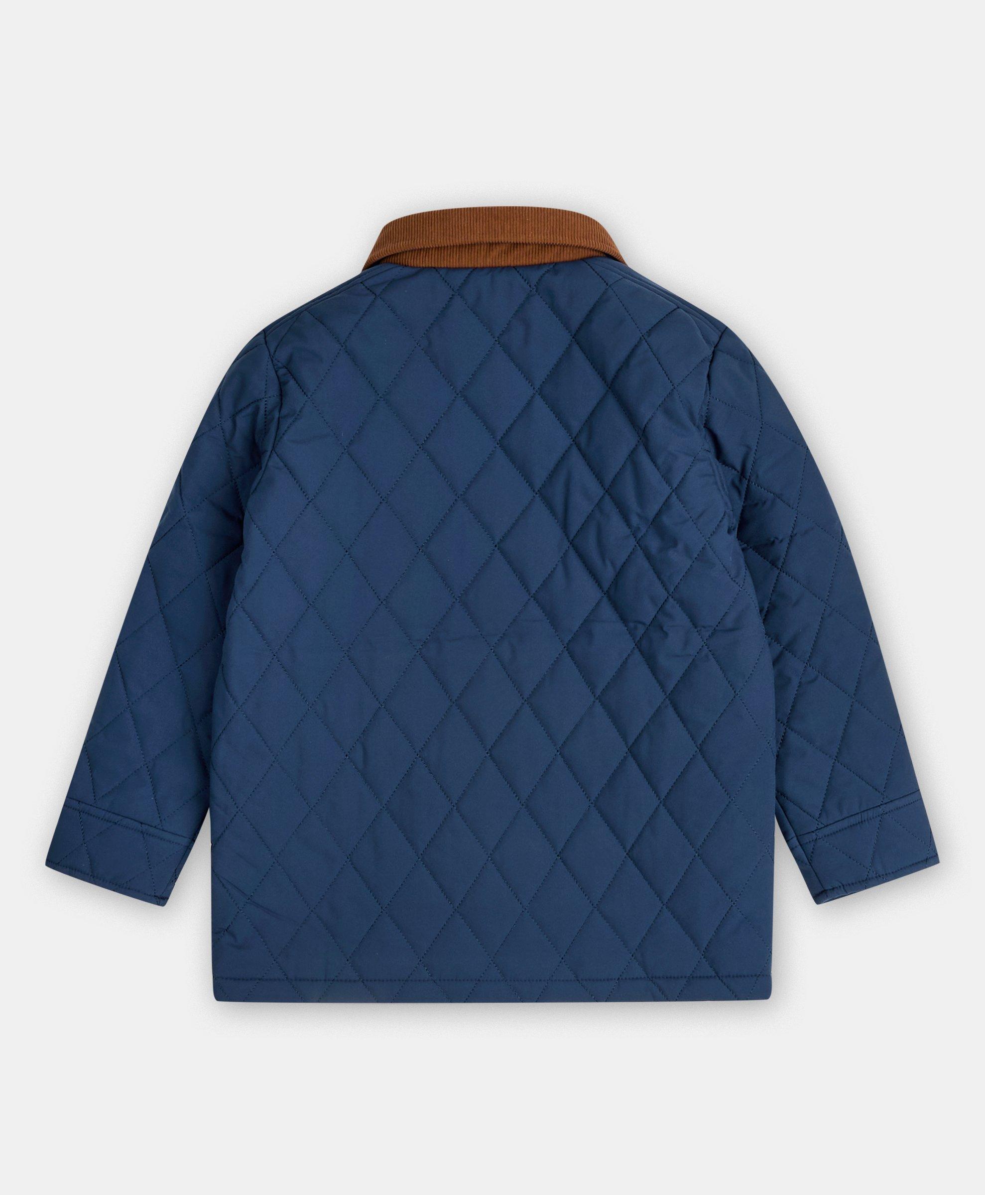 Boys navy quilted jacket on sale