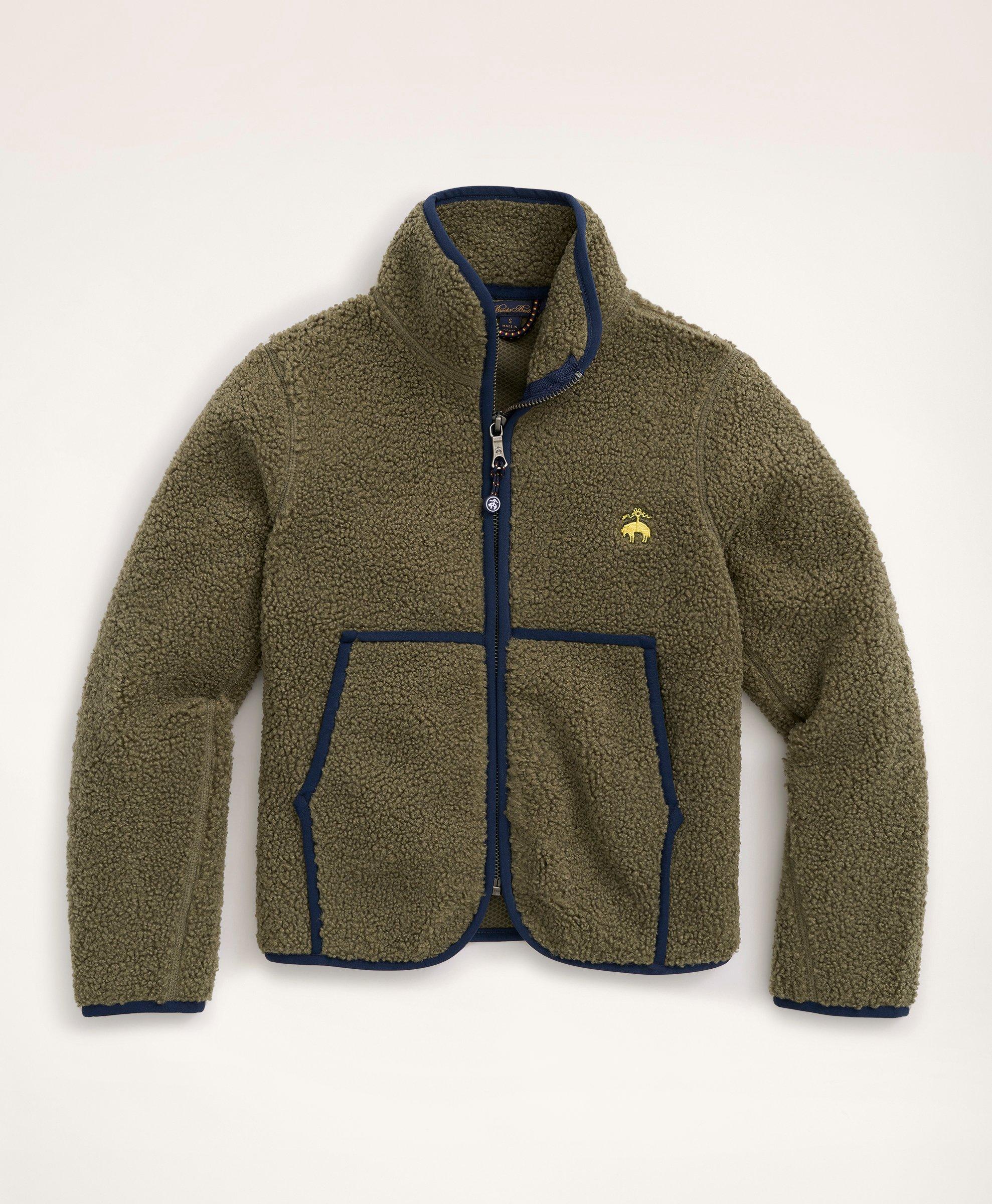 Teddy fleece deals zip jacket