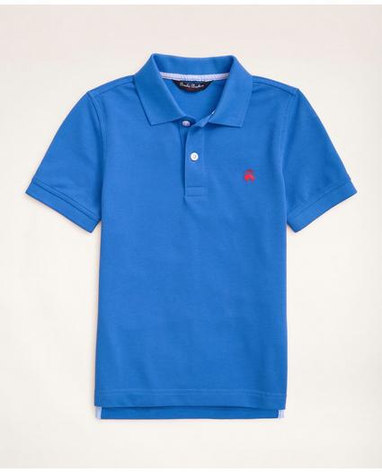 Boys Short-Sleeve Cotton Pique Polo Shirt, image 1