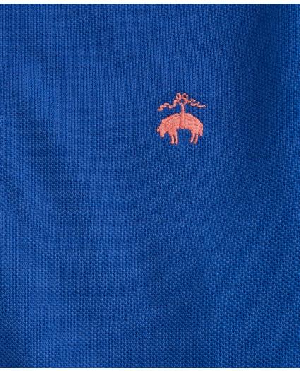 Boys Long-Sleeve Cotton Pique Polo Shirt, image 2