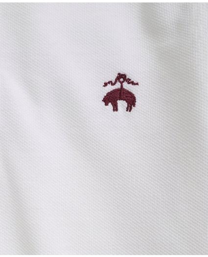 Boys Long-Sleeve Cotton Pique Polo Shirt, image 2