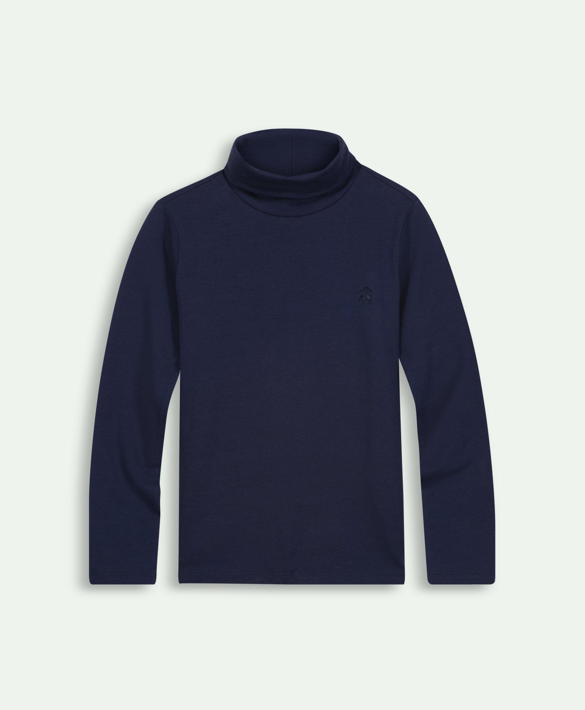 Boys Stretch Cotton Turtleneck