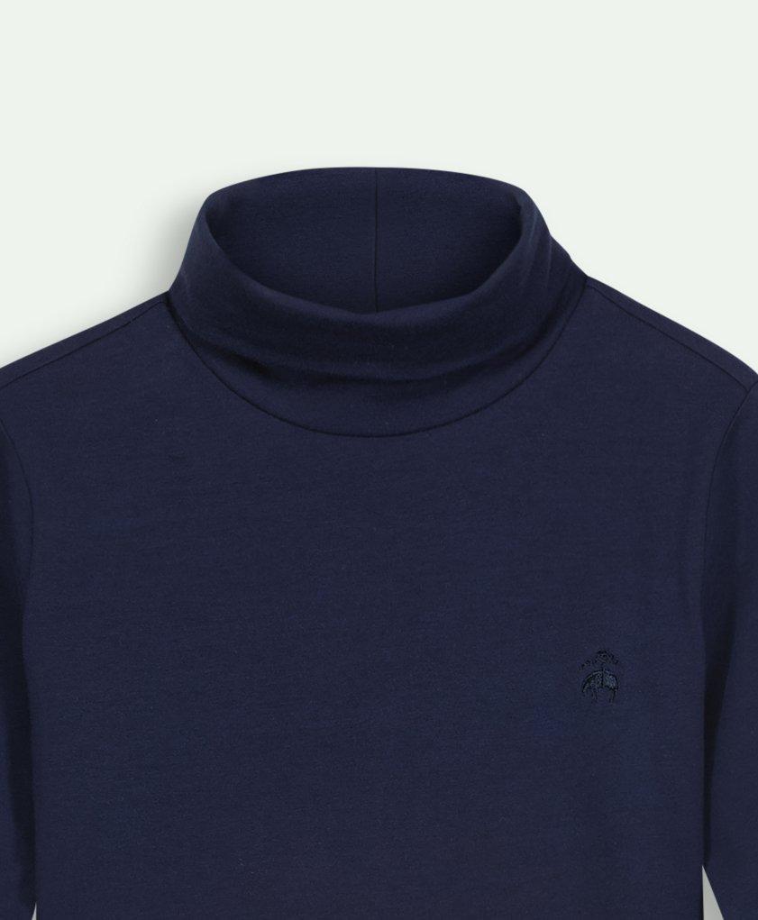 Boys Stretch Cotton Turtleneck