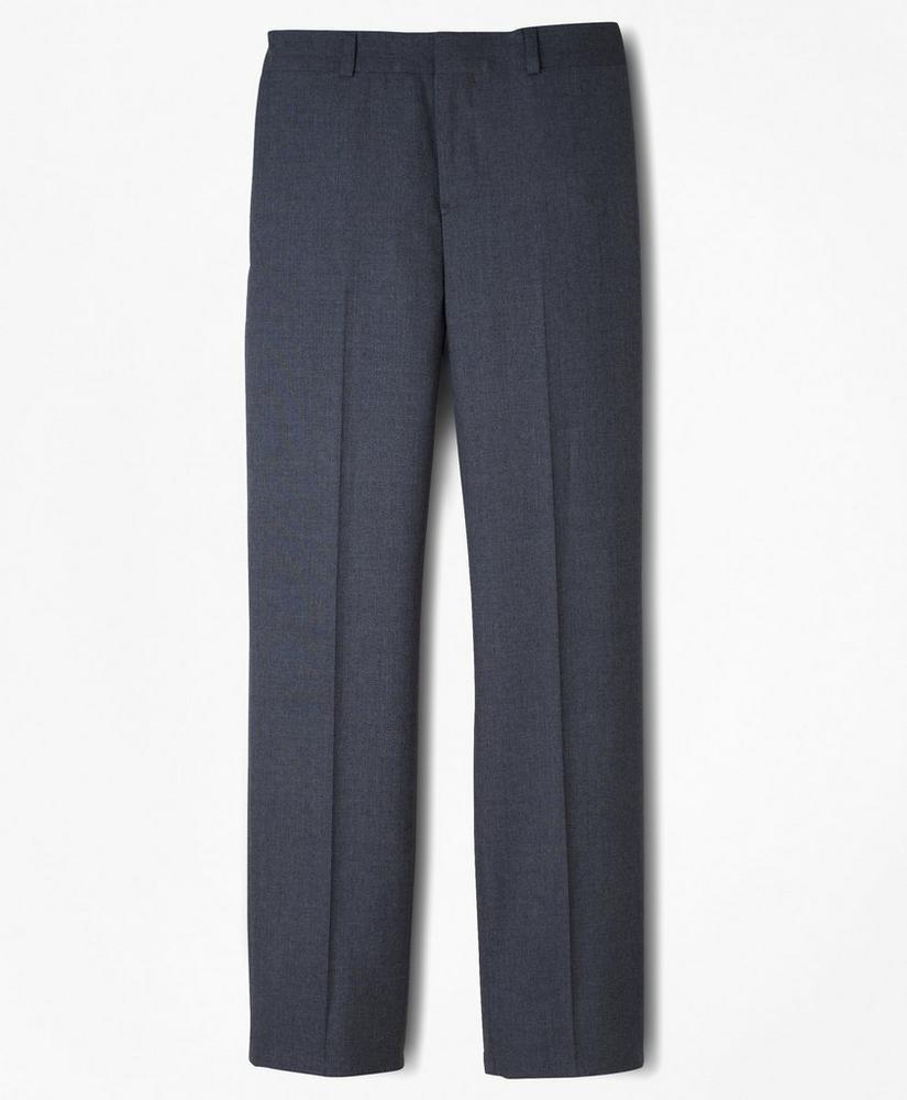 Boys Junior Plain-Front Wool Suit Pants, image 1