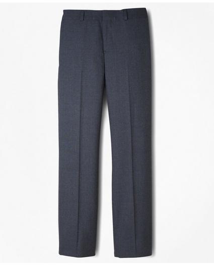 Boys Junior Plain-Front Wool Suit Pants, image 1