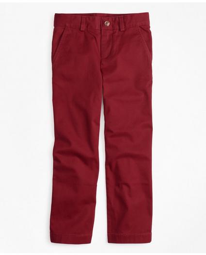 Boys Washed Cotton Stretch Chinos, image 1