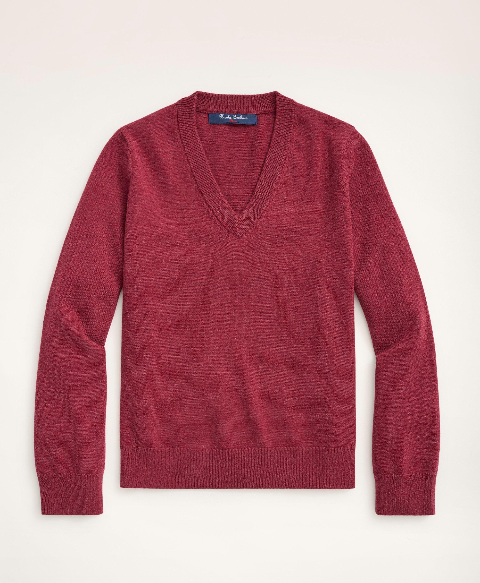 Kids v neck on sale sweater