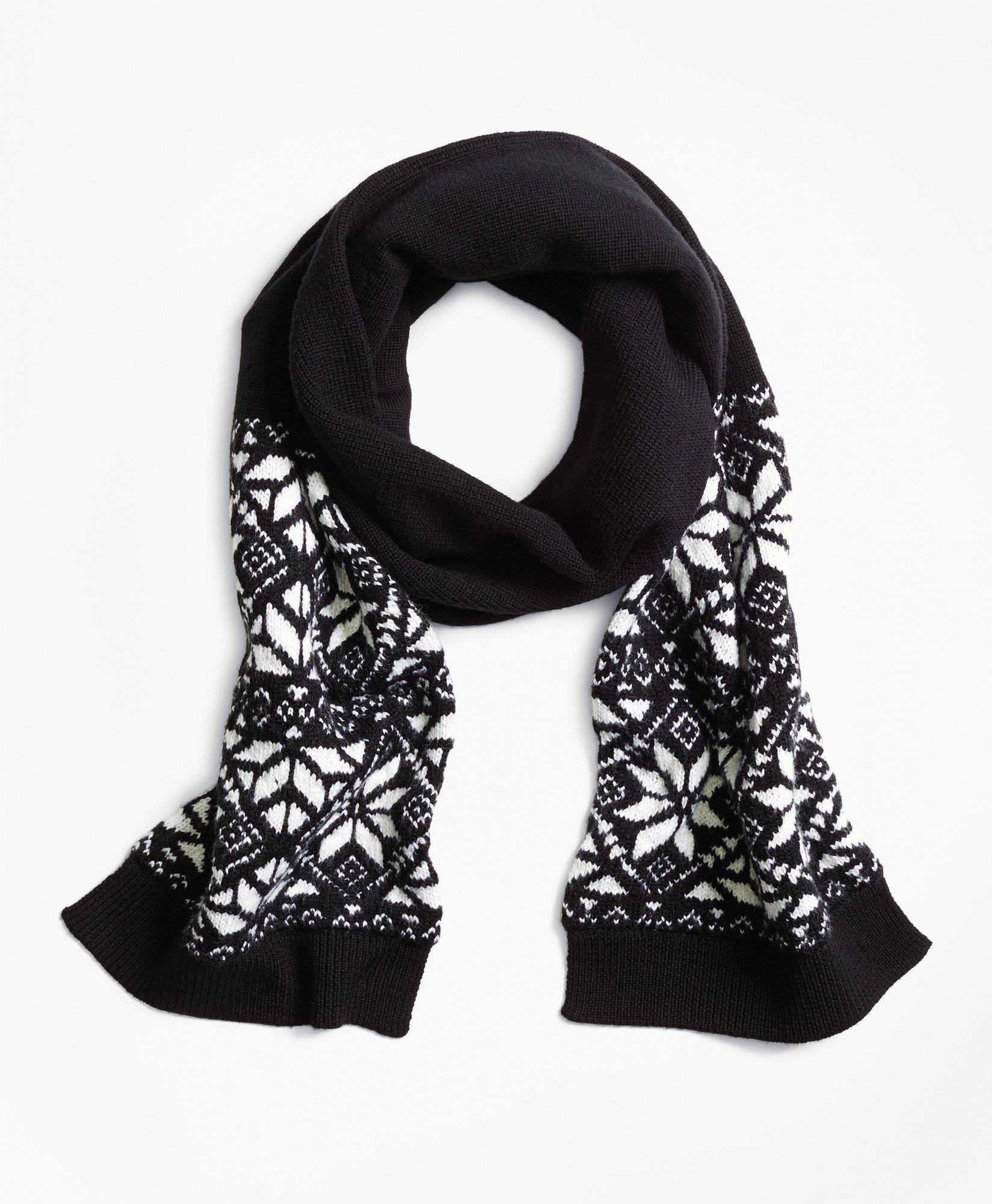 Borrelli Men´s Lana Wool Snowflake Scarf Scarves & Wrap メンズ-