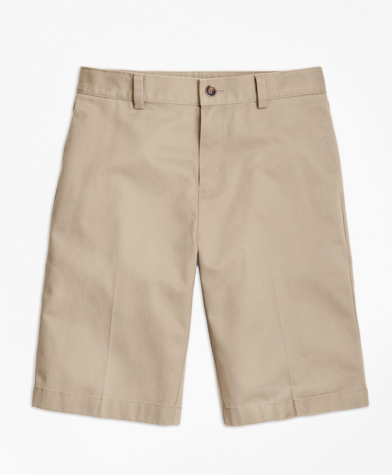 Boys' Khaki Advantage Chino Shorts | Brooks Brothers