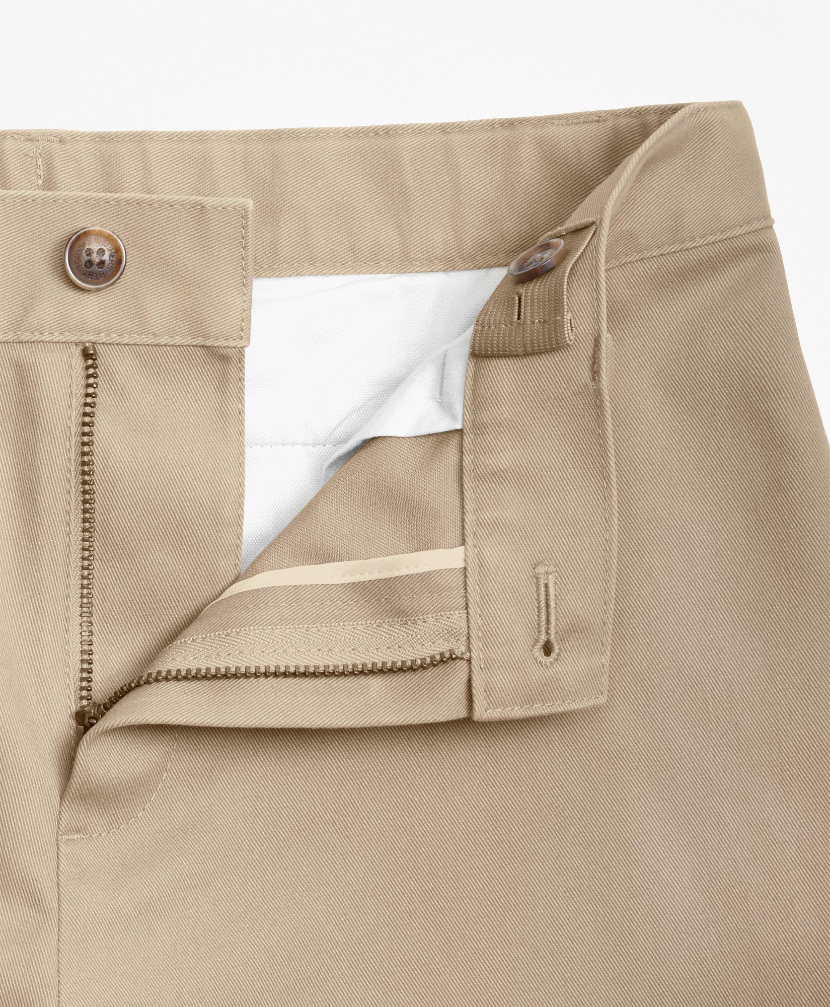 Boys' Khaki Advantage Chino Shorts Brooks Brothers